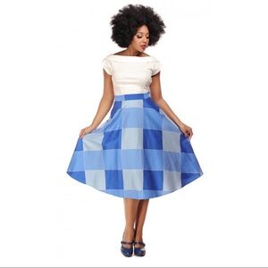 🆕 Collectif X ModCloth Veronique Blue Chec…
